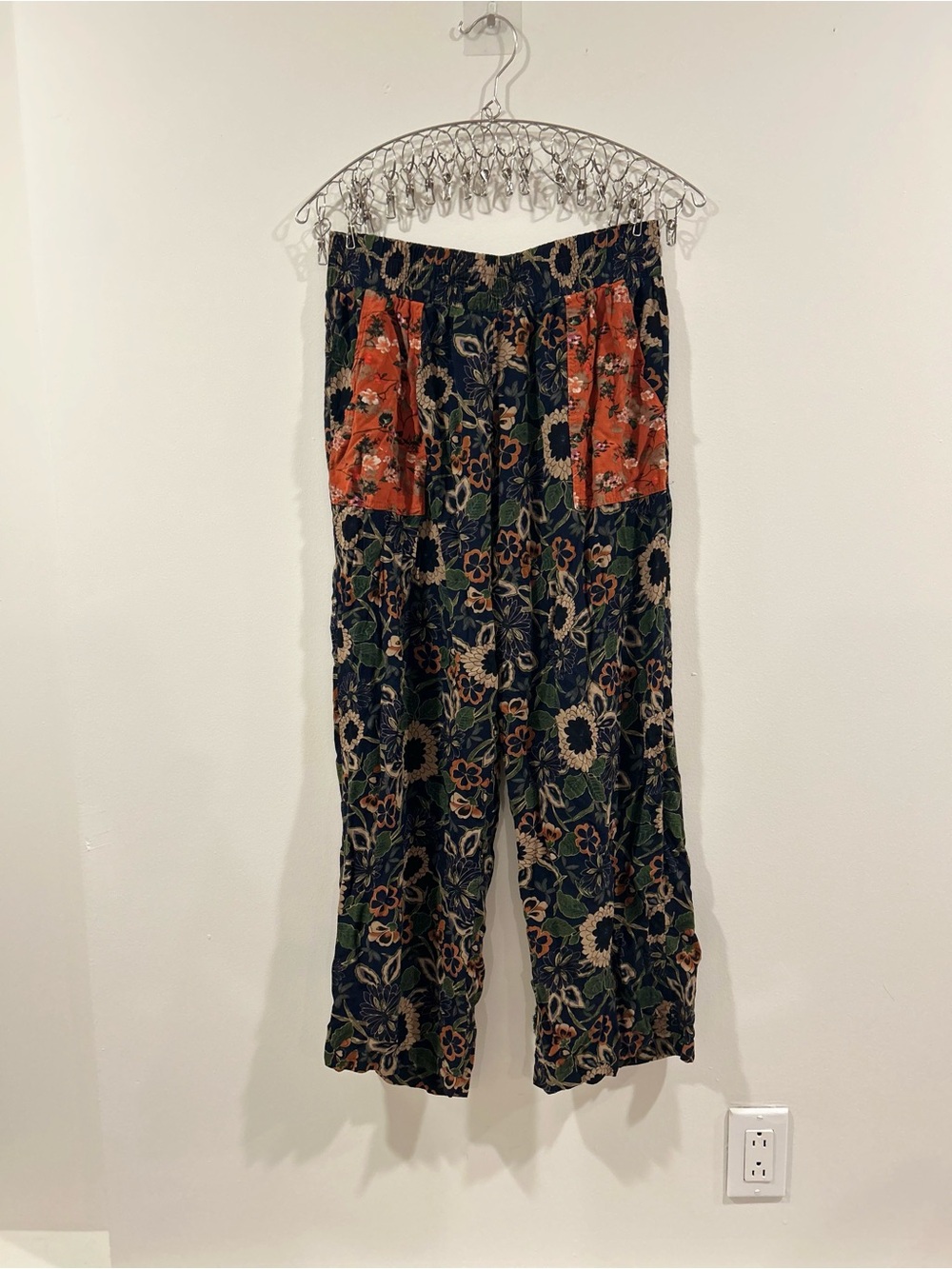 NATURAL LIFE Floral Wide-Leg Pants